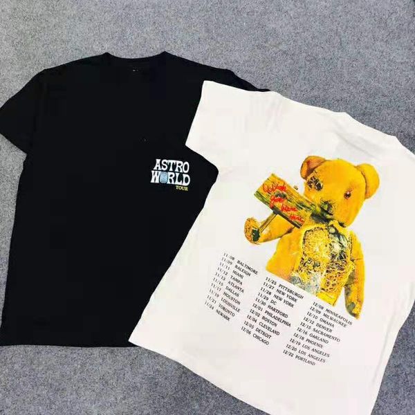 2019SS НОВЫЙ Трэвис Скотт Футболка ASTROWORLD TOUR TRAVIS BEAR Футболки Wen высокого качества Топ
2019SS НОВЫЙ Трэвис Скотт Футболка ASTROWORLD TOUR TRAVIS BEAR Футболки Wen высокого качества Топ