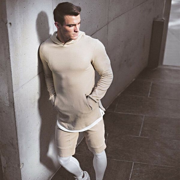 men's hoodie sweatshirt gym slim fit hooded zip up pullover pure color jumper fashion trend outwear sudaderas para hombre, Black
men's hoodie sweatshirt gym slim fit hooded zip up pullover pure color jumper fashion trend outwear sudaderas para hombre, Black
