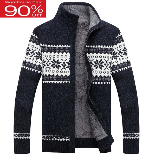 men's sweaters men thick zipper 2021 winter male stand collar plus velvet thermal sweater teenage boys knitted cardigan coat m42, White;black
men's sweaters men thick zipper 2021 winter male stand collar plus velvet thermal sweater teenage boys knitted cardigan coat m42, White;black