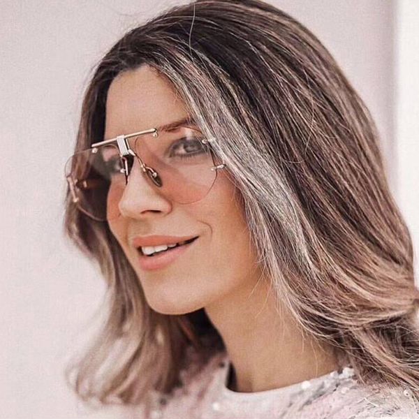 toyearn 2019 new fashion brand design vintage rimless rivet punk sunglasses women retro gradient sun glasses for female uv400, White;black
toyearn 2019 new fashion brand design vintage rimless rivet punk sunglasses women retro gradient sun glasses for female uv400, White;black