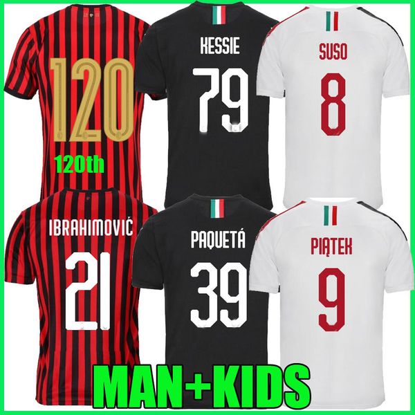 21 ibrahimovic 19 20 ac milan soccer jerseys 120th anniversary special edition home 2019 2020 paqueta suso piatek men kids football shirts, Black;yellow
21 ibrahimovic 19 20 ac milan soccer jerseys 120th anniversary special edition home 2019 2020 paqueta suso piatek men kids football shirts, Black;yellow