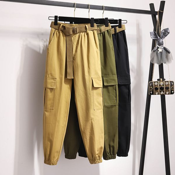 harajuku streetwear cargo pants women casual joggers sweatpants high waist loose female trousers korean pants with belt, Black;white
harajuku streetwear cargo pants women casual joggers sweatpants high waist loose female trousers korean pants with belt, Black;white