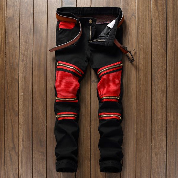 fashion brand casual slim ripped jeans metrosexual straight destroyed jeans homme retro men's trousers denim cotton, Blue
fashion brand casual slim ripped jeans metrosexual straight destroyed jeans homme retro men's trousers denim cotton, Blue