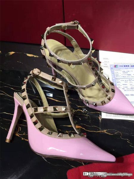 2018 valenti11 garavaniss women's 95mm pink leather ankle strap sandals with box 
2018 valenti11 garavaniss women's 95mm pink leather ankle strap sandals with box