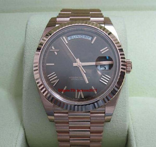 christmas gift mens watch 40mm rose 18k gold 228235 chocolate roman unworn, Slivery;brown
christmas gift mens watch 40mm rose 18k gold 228235 chocolate roman unworn, Slivery;brown