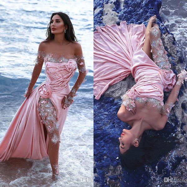 aso ebi arabic jumpsuits evening dresses long sleeve off the shoulder split prom dresses pink formal party pageant gowns, Black;red
aso ebi arabic jumpsuits evening dresses long sleeve off the shoulder split prom dresses pink formal party pageant gowns, Black;red