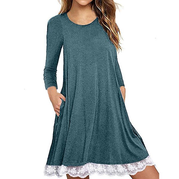 womens clothes designer dresses o dresses neck lace solid long sleeve loose mini dress women loose casual lace dress vestidos robe, Black;gray
womens clothes designer dresses o dresses neck lace solid long sleeve loose mini dress women loose casual lace dress vestidos robe, Black;gray