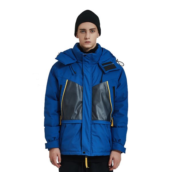 winter new men's casual down jackets high-quality thickening hooded tooling fashion trend wild jacket, Black
winter new men's casual down jackets high-quality thickening hooded tooling fashion trend wild jacket, Black