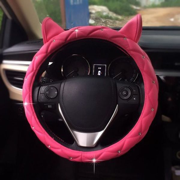 cute ear design leather steering wheel cover studded rhinestone covered pink car steering wheel cover for girls new
cute ear design leather steering wheel cover studded rhinestone covered pink car steering wheel cover for girls new