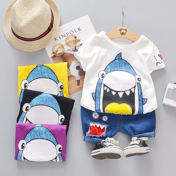 cotton toddler baby boy clothes summer boys shark o-neck t-shirt denim shorts outfits children short sleeve kids sets costume, White
cotton toddler baby boy clothes summer boys shark o-neck t-shirt denim shorts outfits children short sleeve kids sets costume, White