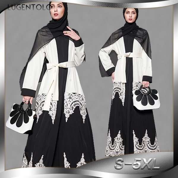 lugentolo women dress summer lace fashion muslim stitching print plus size 5xl balck white loose cardigan national arab, Tan;black
lugentolo women dress summer lace fashion muslim stitching print plus size 5xl balck white loose cardigan national arab, Tan;black