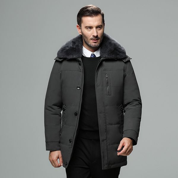 down jacket men warm thick zipper fur collar hooded down coats male overcoat duck jacket winter jackets men, Black
down jacket men warm thick zipper fur collar hooded down coats male overcoat duck jacket winter jackets men, Black