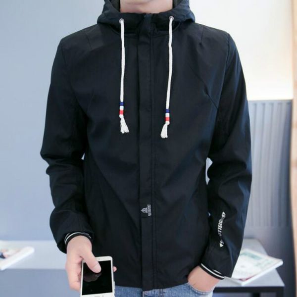 korean version of the jacket men's solid color tether jacket printing hooded men's casual cardigan, Black;brown
korean version of the jacket men's solid color tether jacket printing hooded men's casual cardigan, Black;brown