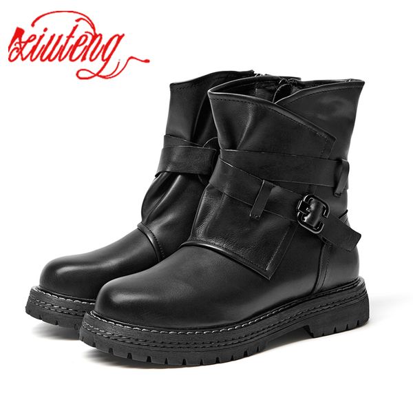 xiuteng flat with shoes woman boots 100% genuine leather women boots 2019 chic motorcycle female winter footwear, Black
xiuteng flat with shoes woman boots 100% genuine leather women boots 2019 chic motorcycle female winter footwear, Black