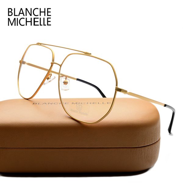 fashion stainless steel glasses frame uv400 eyeglasses frames clear glasses for women men optical gold eyeglass with box, Silver
fashion stainless steel glasses frame uv400 eyeglasses frames clear glasses for women men optical gold eyeglass with box, Silver