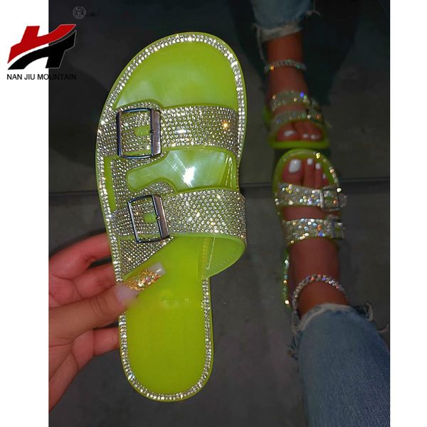 nan jiu mountain 2020 woman's summer flat slippers rhinestone open toe buckle sandals outdoor beach shoes fashion plus size 43, Black
nan jiu mountain 2020 woman's summer flat slippers rhinestone open toe buckle sandals outdoor beach shoes fashion plus size 43, Black