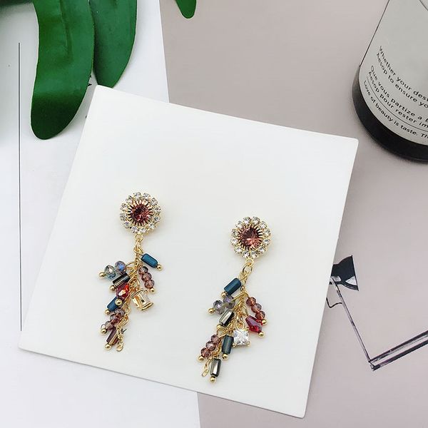dominated 2019 new color crystal women earrings bohemia long fringed personality drop earrings jewelry, Silver
dominated 2019 new color crystal women earrings bohemia long fringed personality drop earrings jewelry, Silver