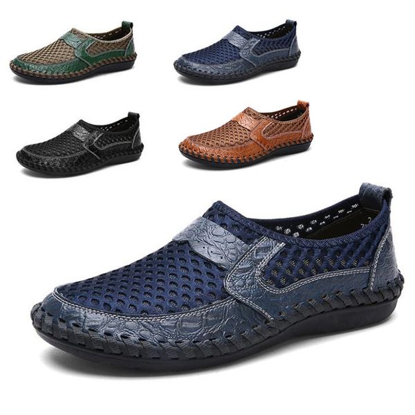 2020 summer breathable mesh shoes mens casual shoes genuine leather slip on brand fashion men loafers fisherman sandals, Black
2020 summer breathable mesh shoes mens casual shoes genuine leather slip on brand fashion men loafers fisherman sandals, Black