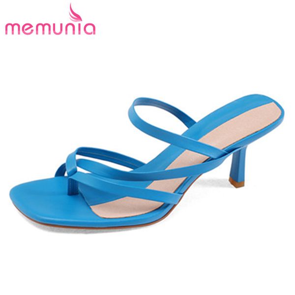 memunia 2020 new women slipper genuine leather shoes thin heel party wedding footwear simple summer flip flops ladies, Black
memunia 2020 new women slipper genuine leather shoes thin heel party wedding footwear simple summer flip flops ladies, Black