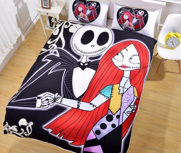 3D Nightmare Before Christmas Duvet Cover Sets,Jack and Sally Valentine's Day Rose Decor,100% Microfiber Galaxy Bedding Set 3pcs
3D Nightmare Before Christmas Duvet Cover Sets,Jack and Sally Valentine's Day Rose Decor,100% Microfiber Galaxy Bedding Set 3pcs