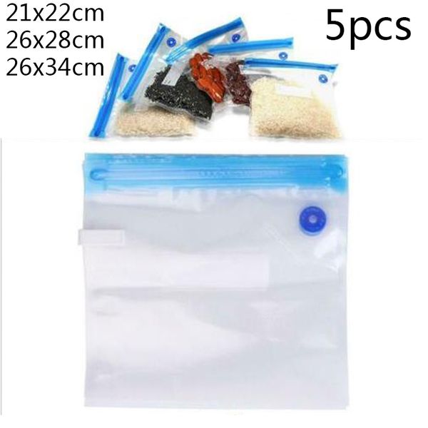5*vacuum storage bags containers orginazer space saver double zipper compressing packing bag 3 size kitchen tool
5*vacuum storage bags containers orginazer space saver double zipper compressing packing bag 3 size kitchen tool
