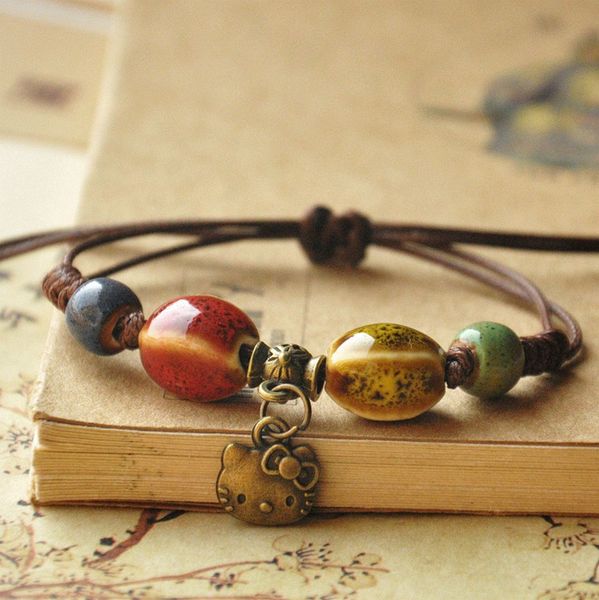 fashion charm ceramics multicolor beads ethnic style kitty bracelet original design bangle hand knitted amulet jewelry gifts, Golden;silver
fashion charm ceramics multicolor beads ethnic style kitty bracelet original design bangle hand knitted amulet jewelry gifts, Golden;silver