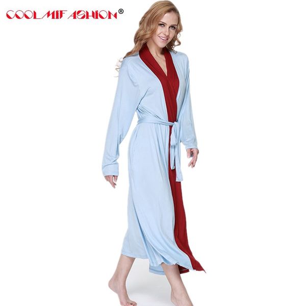 coolmifashion women soft long sleeve nightgowns sleepwear cotton new fashion homewear women's sleep & loung dressing gown robes, Black;red
coolmifashion women soft long sleeve nightgowns sleepwear cotton new fashion homewear women's sleep & loung dressing gown robes, Black;red