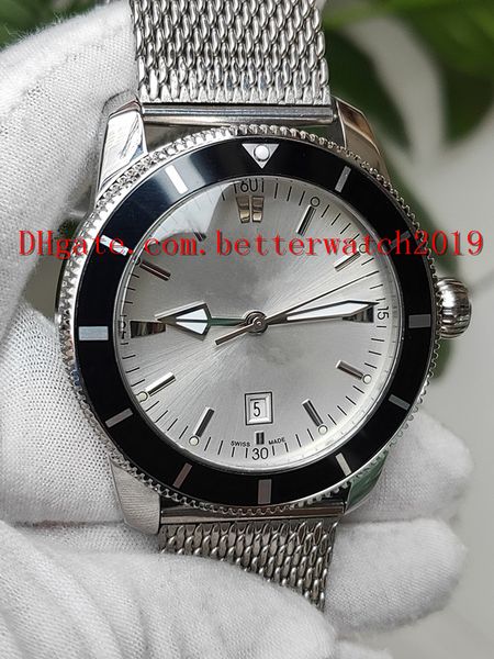 2019 new men's watch deluxe super marine steel case - stainless steel 46mm silver dial ab201012|g827|154a ocean classic automatic mecha, Slivery;brown
2019 new men's watch deluxe super marine steel case - stainless steel 46mm silver dial ab201012|g827|154a ocean classic automatic mecha, Slivery;brown