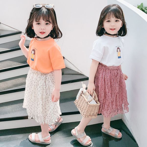 kids designer clothes 2020 summer new polka dot chiffon skirt cartoon short-sleeved t-shirt set korean version of two-piece one-piece hair, White
kids designer clothes 2020 summer new polka dot chiffon skirt cartoon short-sleeved t-shirt set korean version of two-piece one-piece hair, White