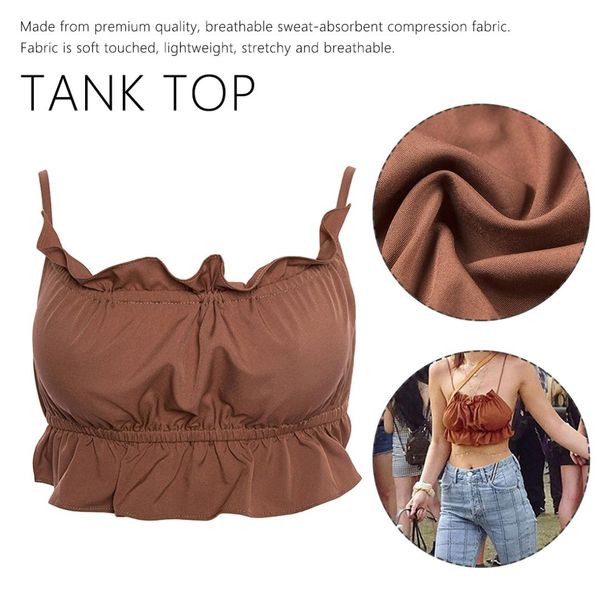 2019 new summer women fashion ladies backless women pure color casual shoulder camisole, White
2019 new summer women fashion ladies backless women pure color casual shoulder camisole, White