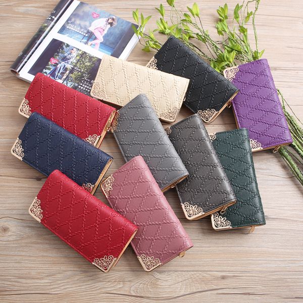 fashion ladies long clutches pu leather zipper purses card wallet coin pouches handphone pocket women handbags organizer wallet, Red;black
fashion ladies long clutches pu leather zipper purses card wallet coin pouches handphone pocket women handbags organizer wallet, Red;black
