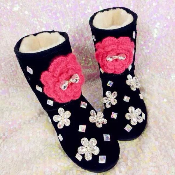 women's shoes spring rubber boots for women knee-high cowhide leather snow boots big yards full of diamond pearl diamond paste g, Black
women's shoes spring rubber boots for women knee-high cowhide leather snow boots big yards full of diamond pearl diamond paste g, Black