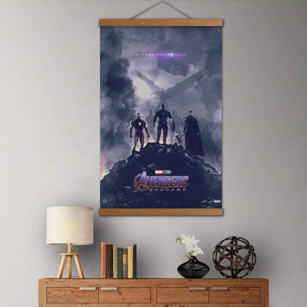 solid wood scrolls painting endgame superhero posters and prints canvas silk wall art picture for living room decor
solid wood scrolls painting endgame superhero posters and prints canvas silk wall art picture for living room decor