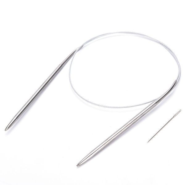 1 pcs 84cm diy weaving pins needle craft tools stainless steel circular knitting needles crochet needles for knitting, Black
1 pcs 84cm diy weaving pins needle craft tools stainless steel circular knitting needles crochet needles for knitting, Black