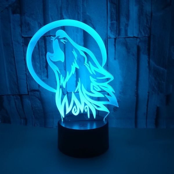 foreign trade new pattern wolf 3d lamp colorful touch led vision lamp remote control lamp colorful gradual change 3d small night-light
foreign trade new pattern wolf 3d lamp colorful touch led vision lamp remote control lamp colorful gradual change 3d small night-light
