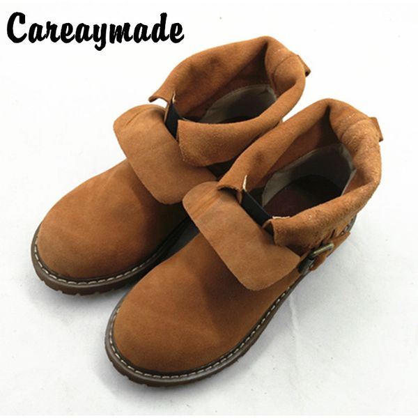 careaymade-japanese new style flat and grey women's art round head thick and british flat bottom boots single boots, Black
careaymade-japanese new style flat and grey women's art round head thick and british flat bottom boots single boots, Black
