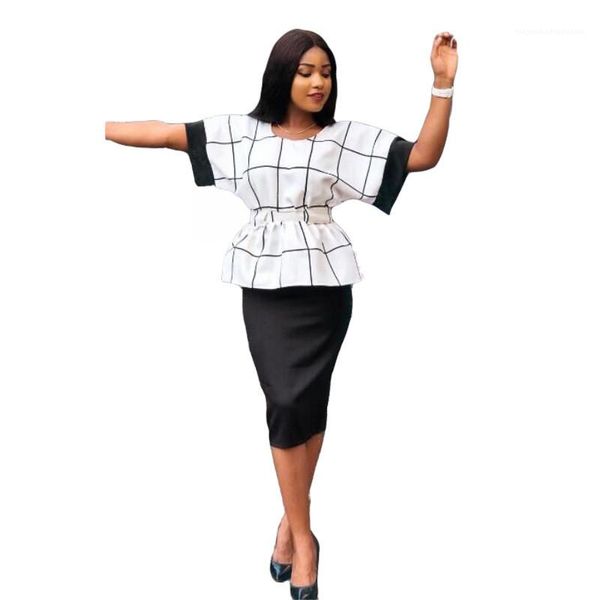 casual two piece clothing women pullover plaid 2pcs dress summer commute short sleeve suits women fashion, White
casual two piece clothing women pullover plaid 2pcs dress summer commute short sleeve suits women fashion, White