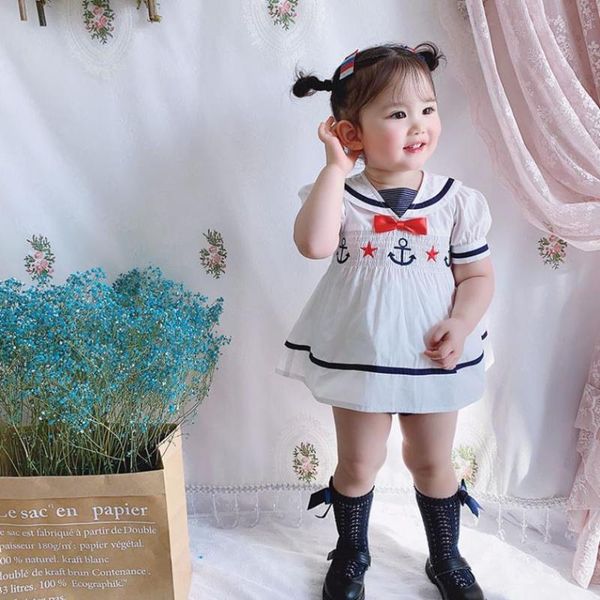 2020 summer new navy style princess dress style vintage embroidery short sleeve dress for girls casual sweet cute vestidos y3051, Red;yellow
2020 summer new navy style princess dress style vintage embroidery short sleeve dress for girls casual sweet cute vestidos y3051, Red;yellow