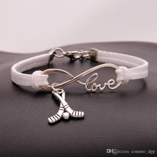 hockey bat charm sports bracelets women infinity love velvet string rope warp bangle for men s simple fashion jewelry in bulk, Golden;silver
hockey bat charm sports bracelets women infinity love velvet string rope warp bangle for men s simple fashion jewelry in bulk, Golden;silver