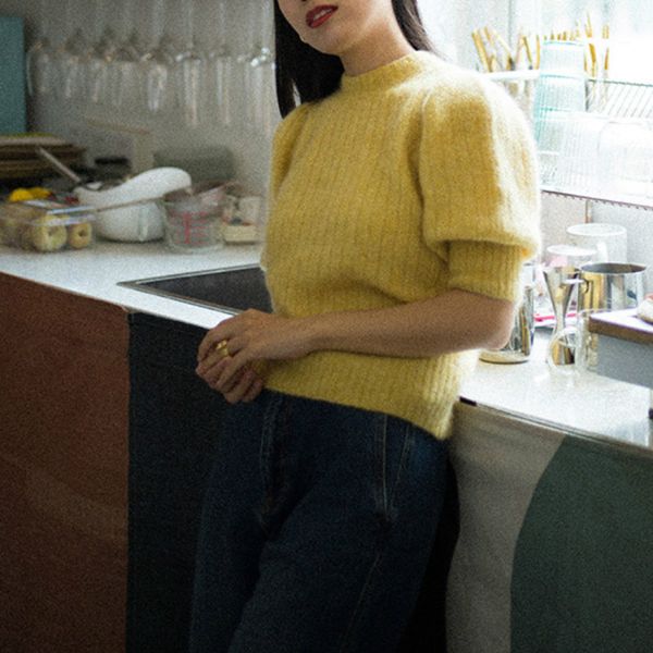 women sweater 2020 early spring mohair puff sleeve striped high turtleneck half sleeve sweater, White
women sweater 2020 early spring mohair puff sleeve striped high turtleneck half sleeve sweater, White