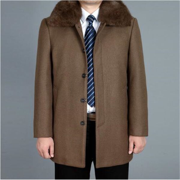2019 new men woolen coat autumn wool blend jacket winter thick warm male pea coat real fur mens coats fashion black m-4xl
2019 new men woolen coat autumn wool blend jacket winter thick warm male pea coat real fur mens coats fashion black m-4xl