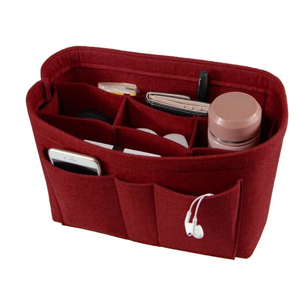 New Bag Organizer Felt Makeup Case Handbag Organizer Insert Multi-functional Travel Cosmetic Bag in Bag Storage Organizer FF0001
New Bag Organizer Felt Makeup Case Handbag Organizer Insert Multi-functional Travel Cosmetic Bag in Bag Storage Organizer FF0001