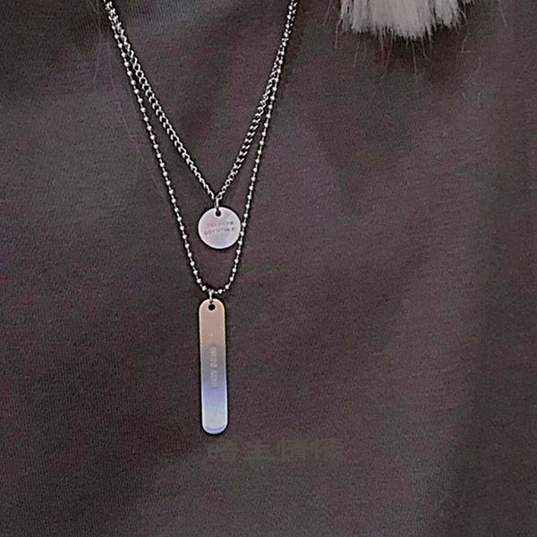 1set punk fashion cool round brand pendant necklace men and women fashion sweater chain gift, Silver
1set punk fashion cool round brand pendant necklace men and women fashion sweater chain gift, Silver