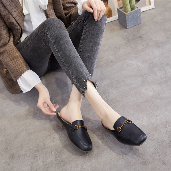 leather women low heel slippers fashion women pu causal shoes toe slides patchwork sandal ladies zapatos mujer 2020 furry flats, Black
leather women low heel slippers fashion women pu causal shoes toe slides patchwork sandal ladies zapatos mujer 2020 furry flats, Black