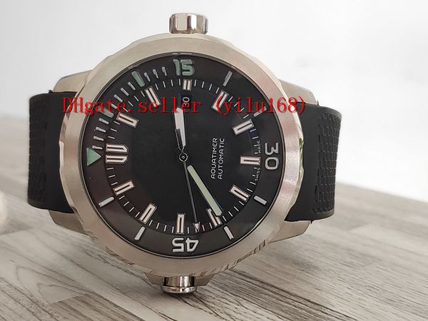 42mm date iw329001 ocean black dial automatic mens watch 316l steel case rubber strap sport watches sapphire wristwatches, Slivery;brown
42mm date iw329001 ocean black dial automatic mens watch 316l steel case rubber strap sport watches sapphire wristwatches, Slivery;brown