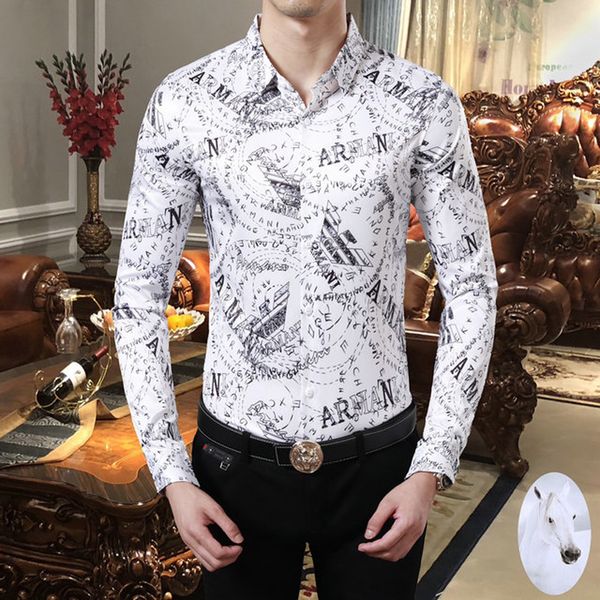 Luxury Mens Designer Long Sleeve Shirts Firmate Business Dress Shirts Fashion Casual Brand Shirt Print Slim Shirt Homme Button Up Tops 121
Luxury Mens Designer Long Sleeve Shirts Firmate Business Dress Shirts Fashion Casual Brand Shirt Print Slim Shirt Homme Button Up Tops 121