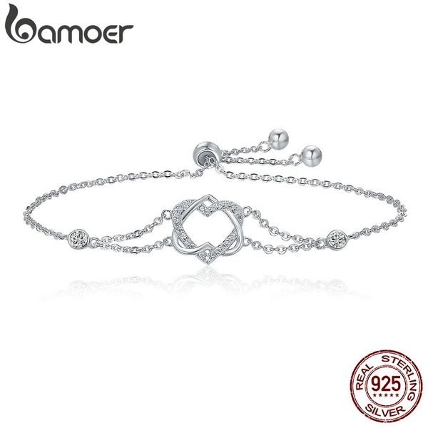 bamoer genuine 925 sterling silver twisted double heart in heart chain bracelets for women authentic silver jewelry gift scb022, Golden;silver
bamoer genuine 925 sterling silver twisted double heart in heart chain bracelets for women authentic silver jewelry gift scb022, Golden;silver