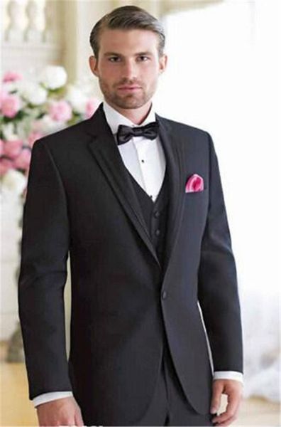 handsome black groom tuxedos 2019 one button notch lapel groomsmen man suit wedding business suits (jacket+pants+vest+tie, White;black
handsome black groom tuxedos 2019 one button notch lapel groomsmen man suit wedding business suits (jacket+pants+vest+tie, White;black