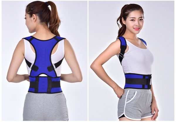 tirantes de postura magnéticos ajustables para hombres y mujeres, Black;blue 
tirantes de postura magnéticos ajustables para hombres y mujeres, Black;blue