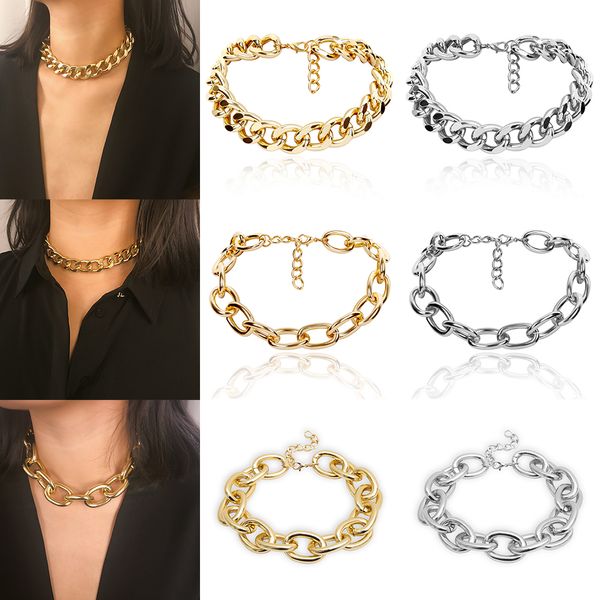 punk hip hop metal big chain necklaces gold silver chokers jewelry for women party vintage necklaces bijoux 2019 new fashion
punk hip hop metal big chain necklaces gold silver chokers jewelry for women party vintage necklaces bijoux 2019 new fashion